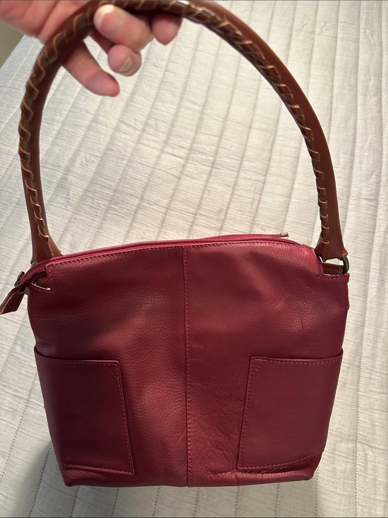 Sundance Handbags - NEW Sundance Leather Shoulder Bag, Wine Red